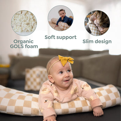 Checker Pepper Support Pillow