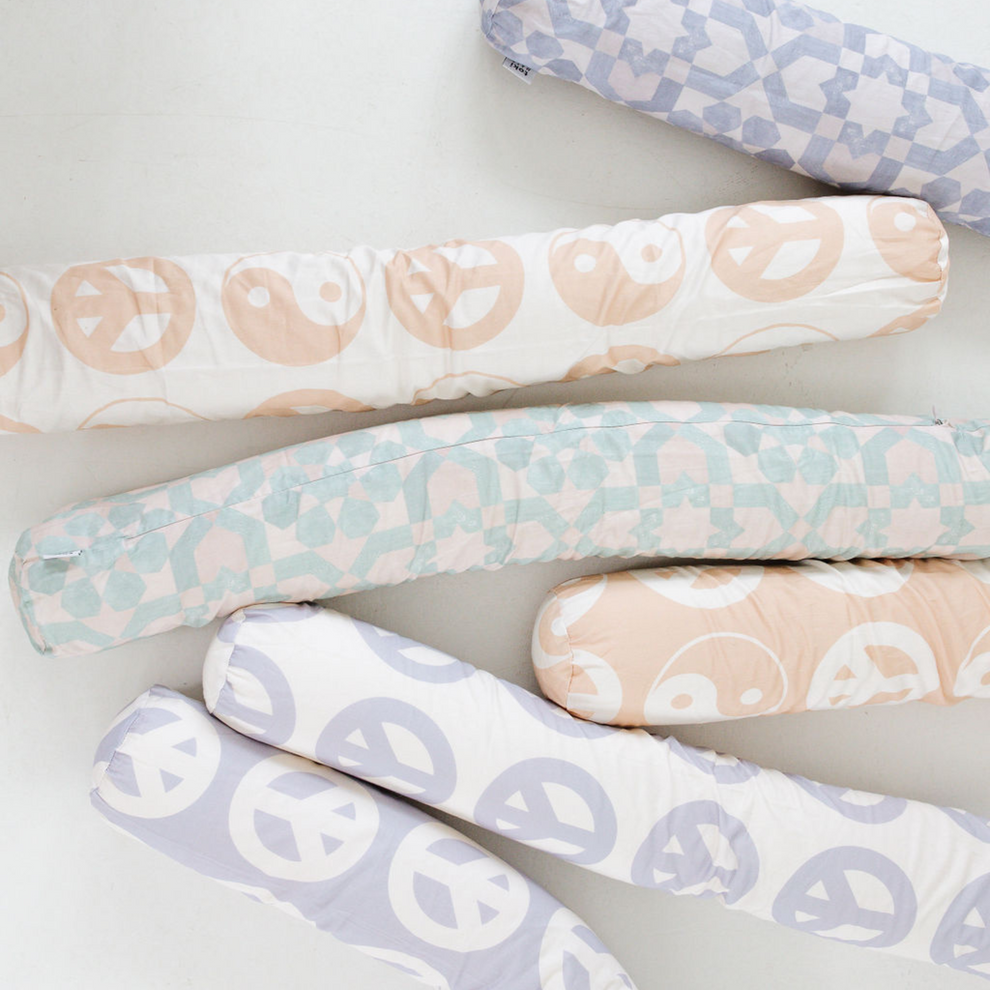 Imperfect | Lavender Peace Sign Support Pillow Cover