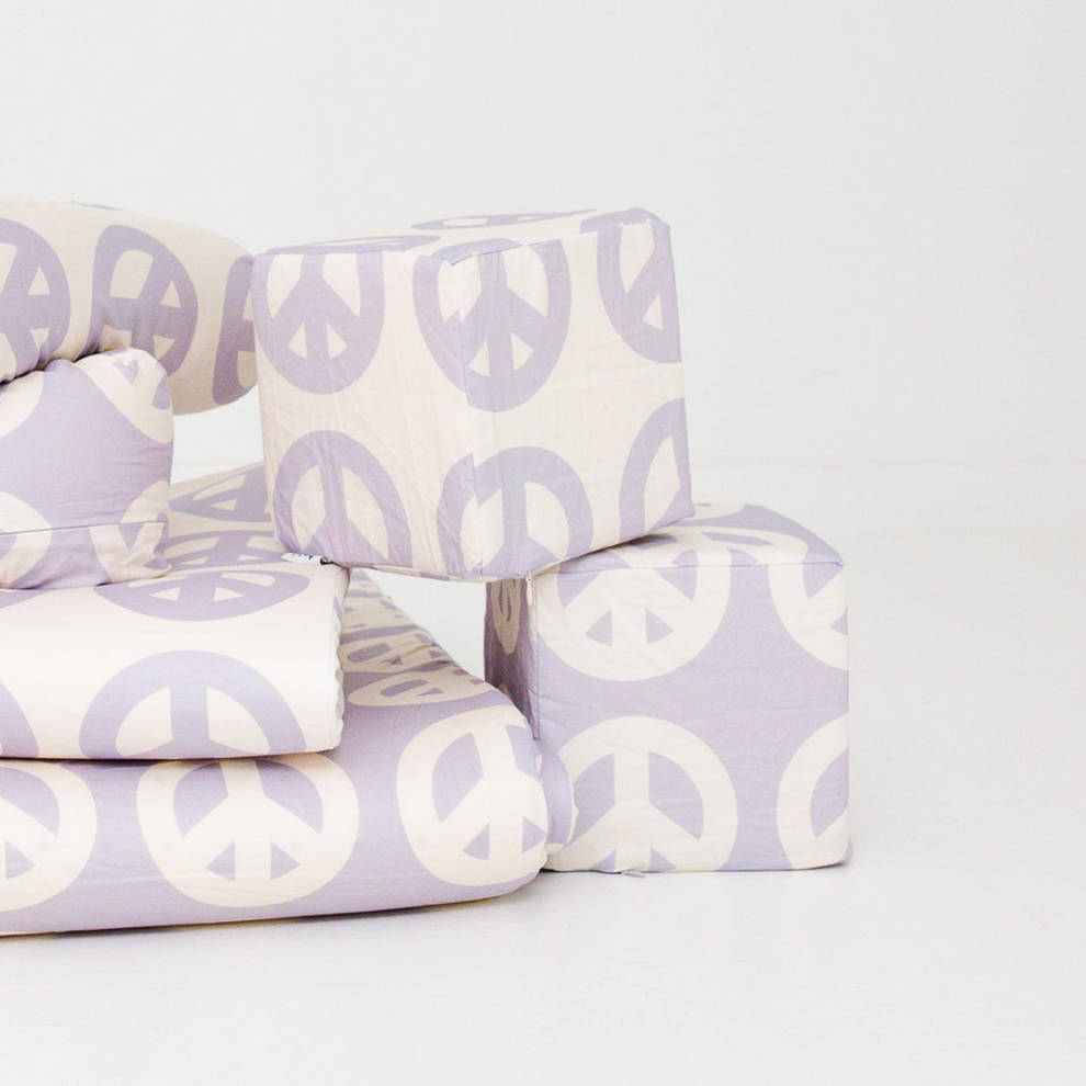 Imperfect | Lavender Peace Sign Play Cube