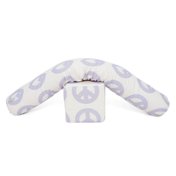 Imperfect | Cream Peace Sign Support Pillow