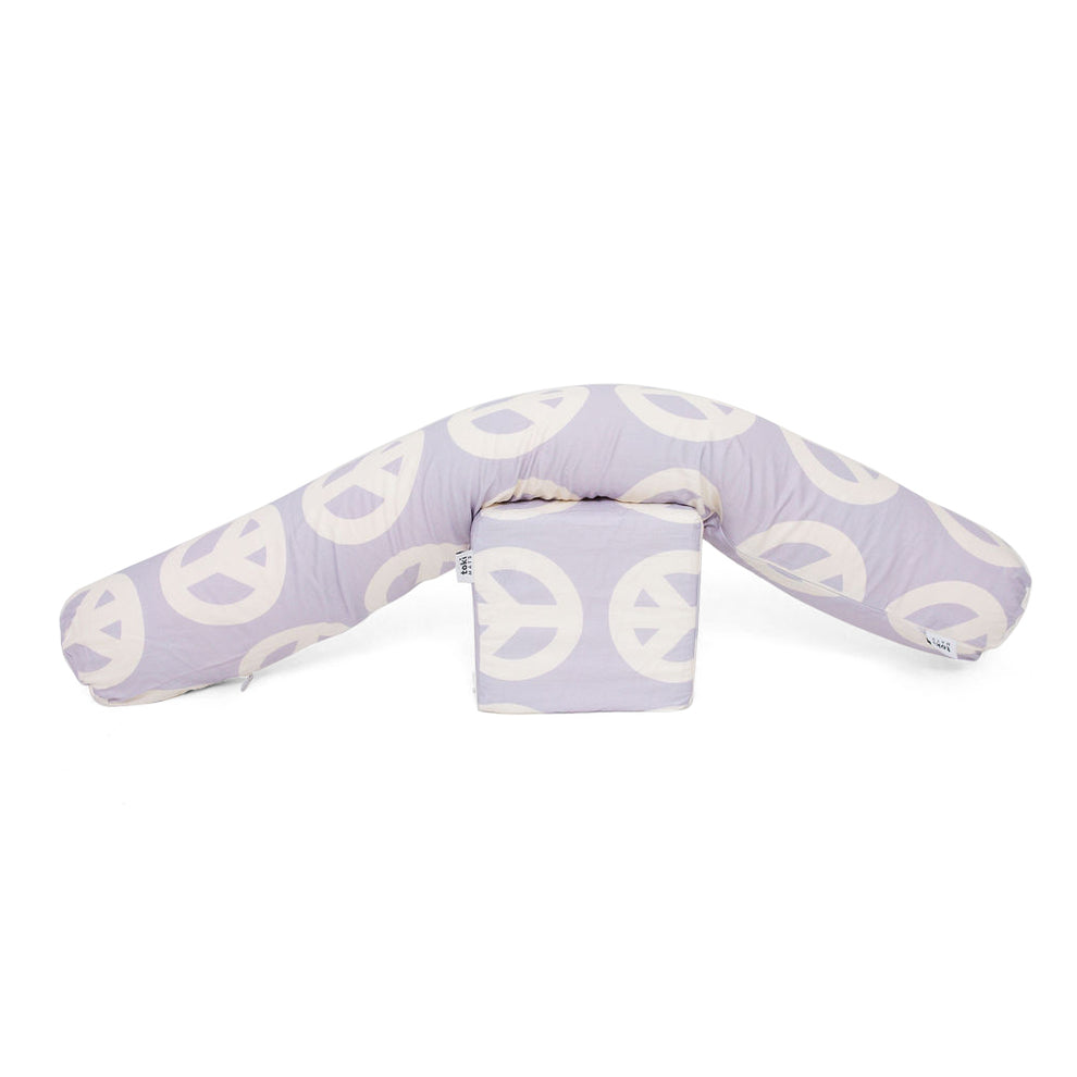 Imperfect | Lavender Peace Sign Support Pillow